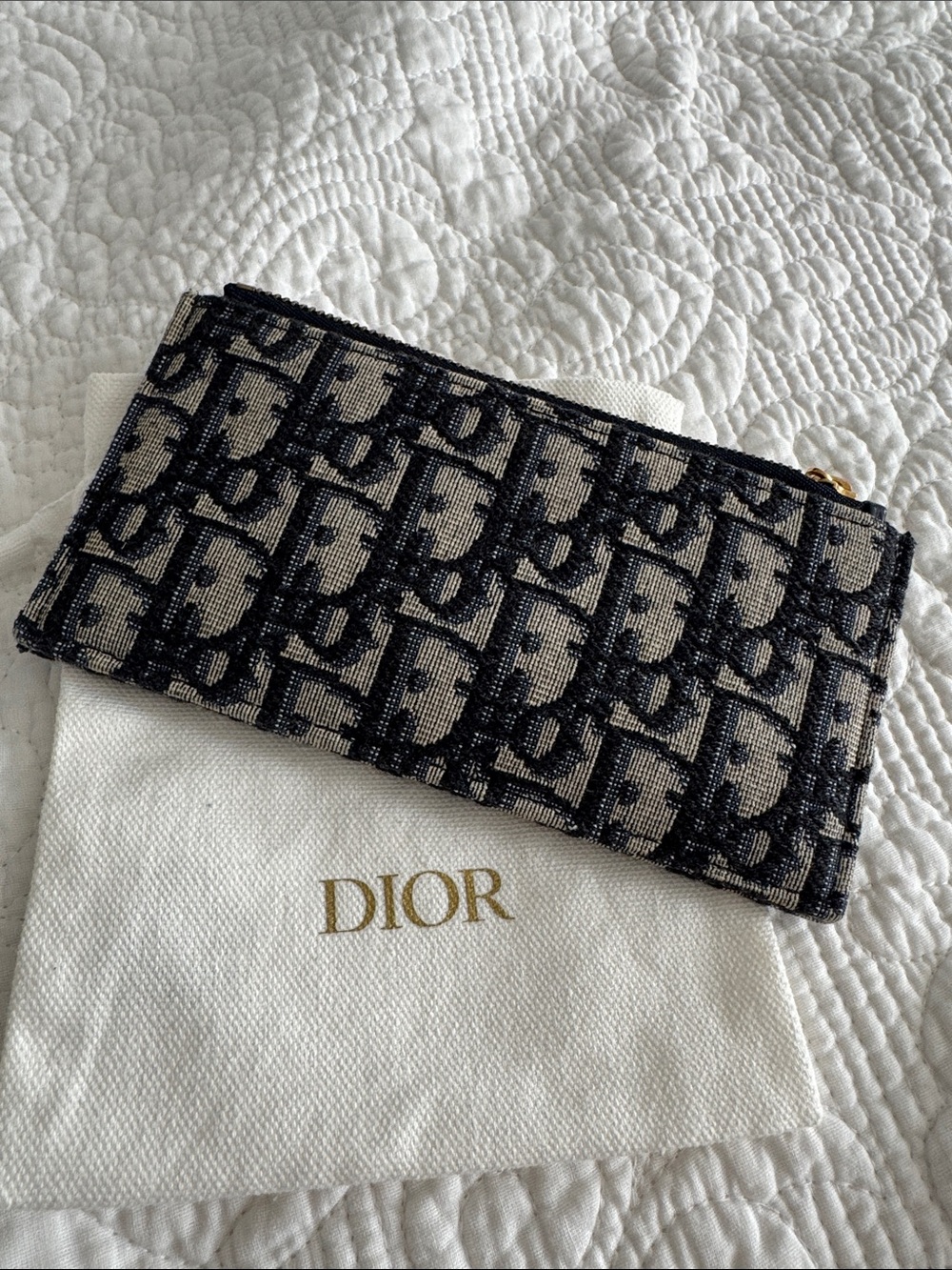 Dior Black and Cream POUCH clutch Holder 6 x 3 inches
